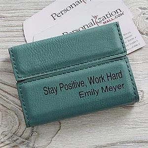 custom business card holder for women, business card case for ladies