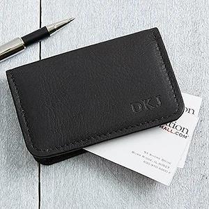 business card wallets, business card cases, engraved card holder case