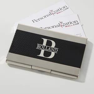 customizable business card holders, silver business card holder engraved